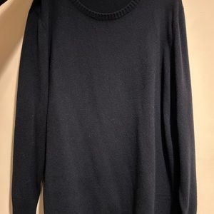 Lafayette 148 Navy Cashmere Sweater